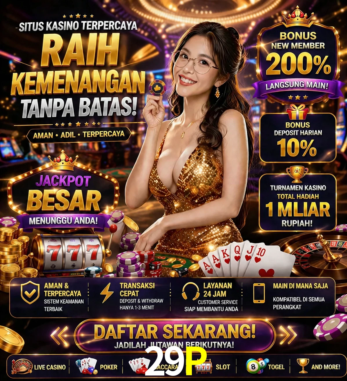 Roleta e blackjack 29P